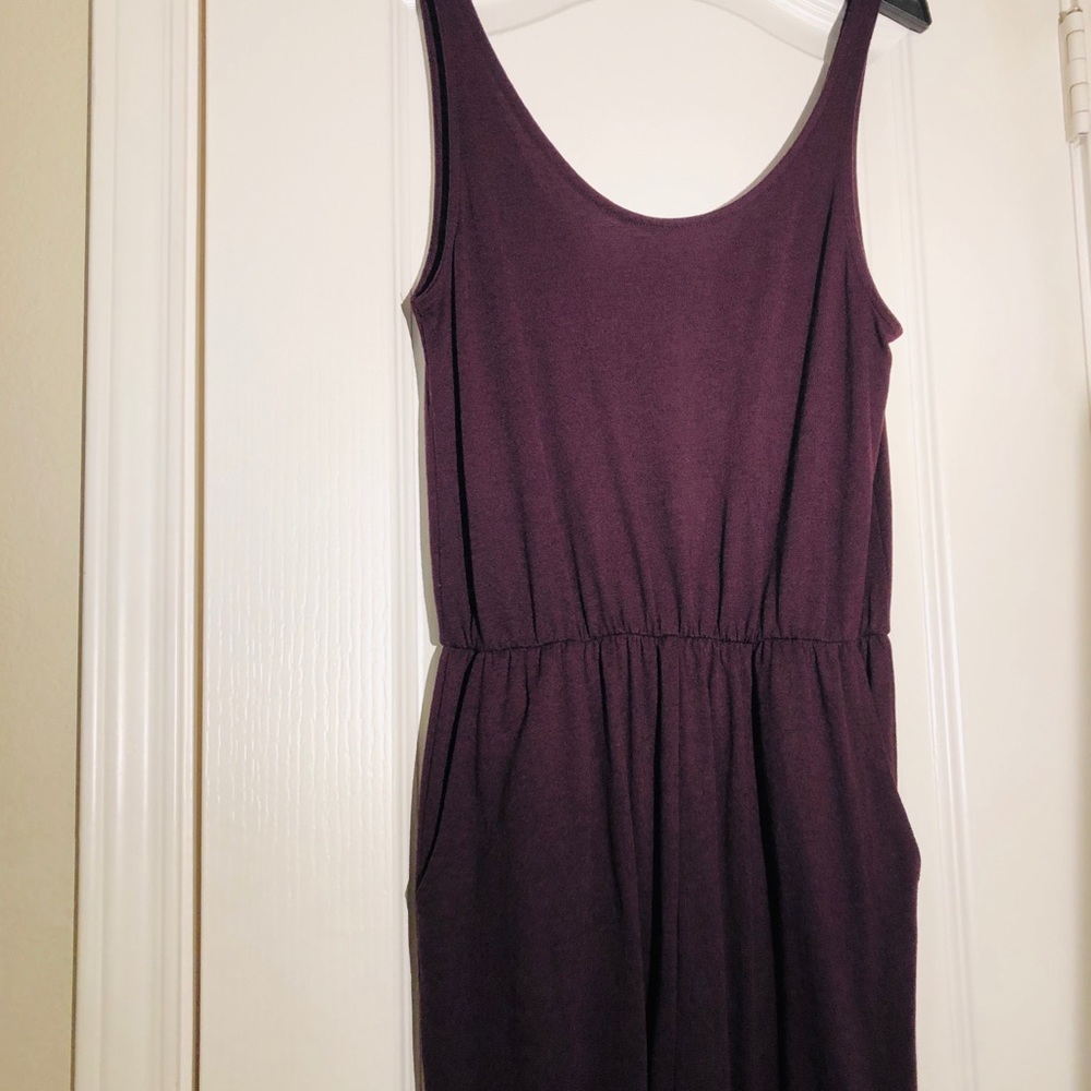 H&M Purple Jersey Jumpsuit